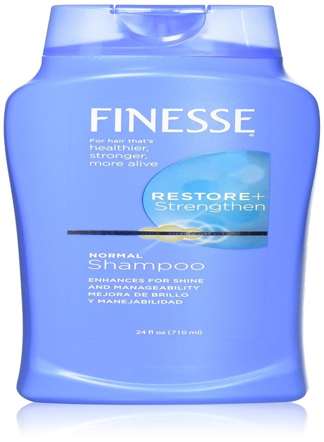 فينيس شامبو فينيس ريستور + سترينث العادي، 24 أونصة، يرطب ويصلح الشعر الجاف أو التالف ليمنحك شعراً ناعماً وصحياً. - Image 1